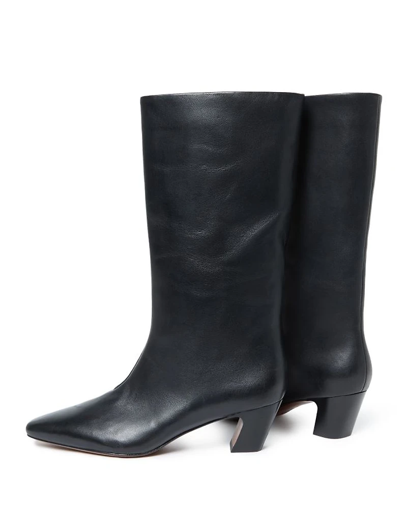 Women's Pointed Mid Shaft Boots