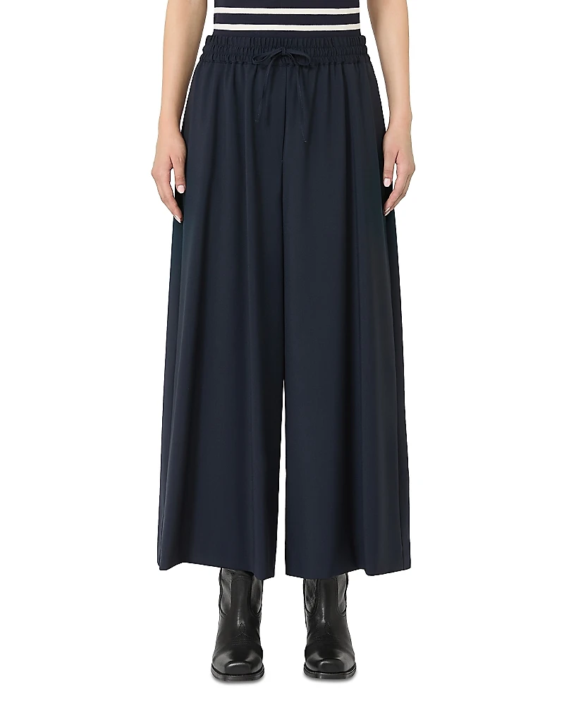 Weekend Max Mara Elmo Wool Cropped Trousers