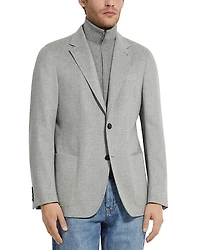 Zegna Oasi Cashmere Jacket with Removable Knit Bib