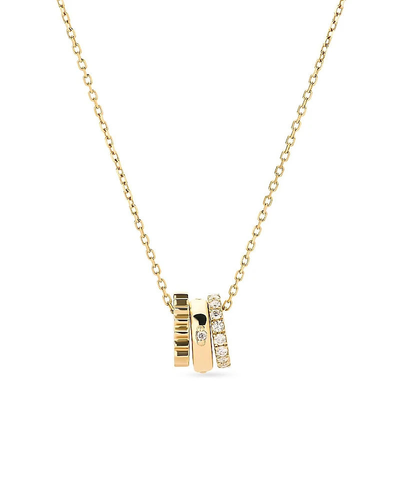 Ana Luisa Solid Gold & Lab-Grown Diamond Zeno Charm Necklace