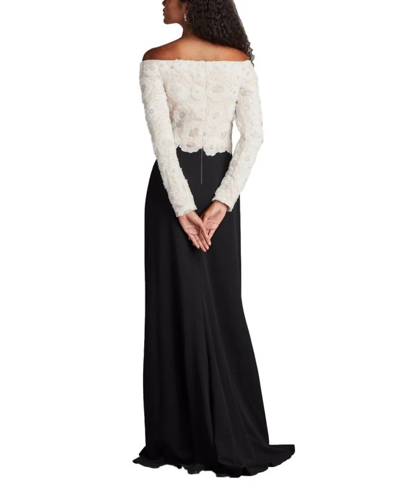 Giuliana Embroidered Bodice Gown