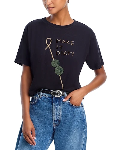 Aqua x Angelica Hicks Make It Dirty Short Sleeve Tee - Exclusive