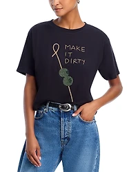 Aqua x Angelica Hicks Make It Dirty Short Sleeve Tee - Exclusive