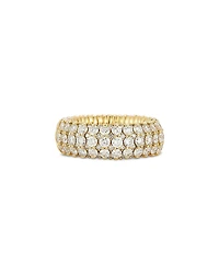 Roberto Demeglio 18K Yellow Gold Giotto Diamond Multirow Stretch Ring