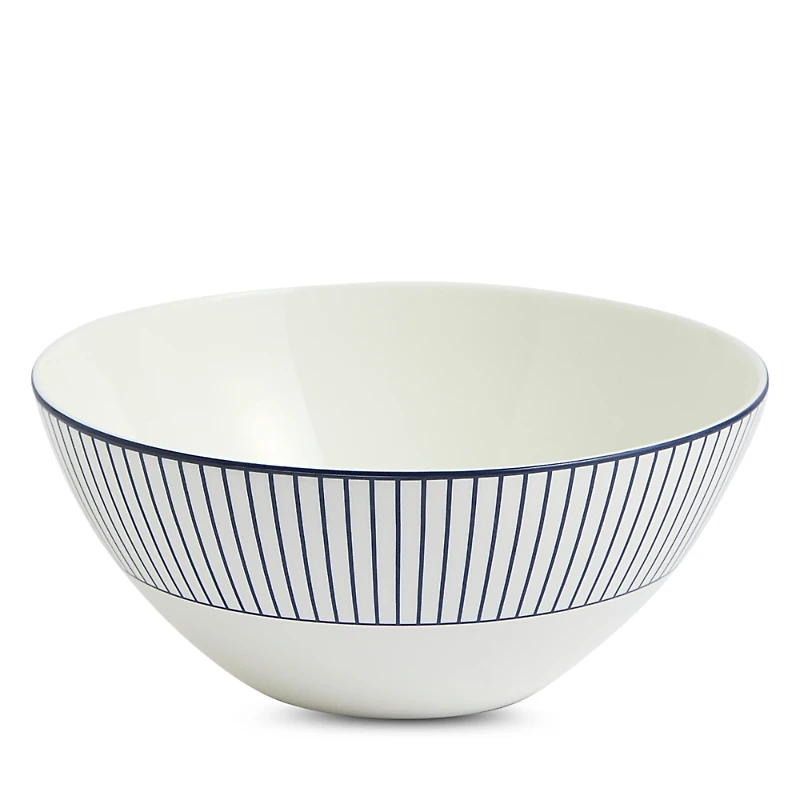 Wedgwood Gio 6.2 Cereal Bowl, Pinstripe White