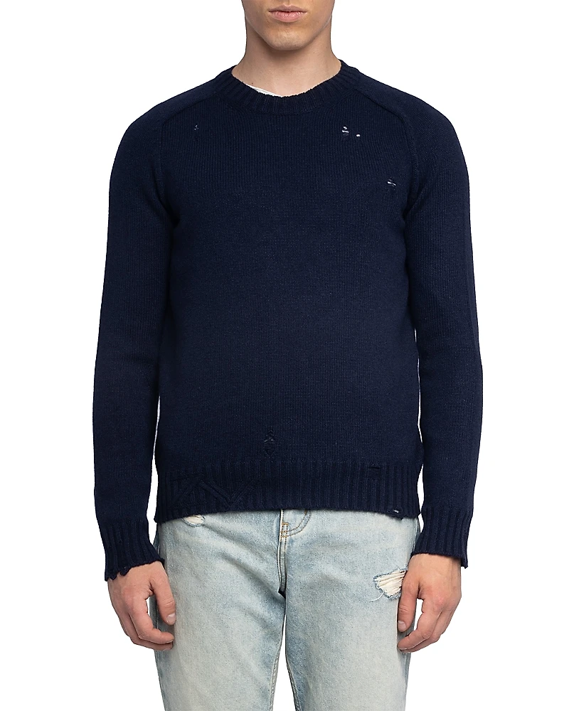 Zadig & Voltaire Jordan Lc Destroy Wool Blend Sweater
