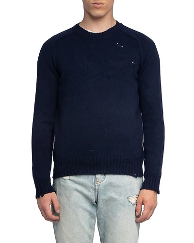 Zadig & Voltaire Jordan Lc Destroy Wool Blend Sweater