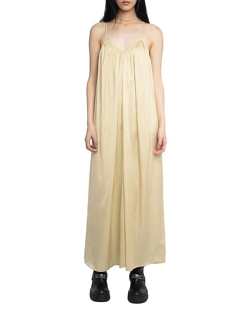 Zadig & Voltaire Ristym Satin Maxi Dress