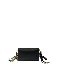 Soft Sound Small Leather Shoulder Bag with Charms