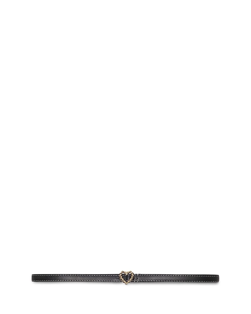 Maje Women's Slim Heart Belt