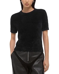 Helmut Lang Cropped Eyelash Tee