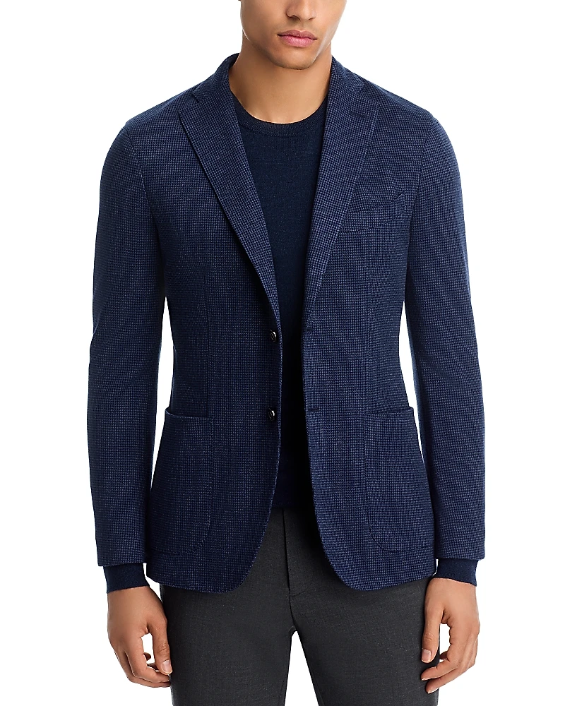 Boglioli Micro Houndstooth Jersey Slim Fit K-Jacket