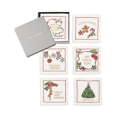 Kim Seybert Merry and Bright Cocktail Napkin