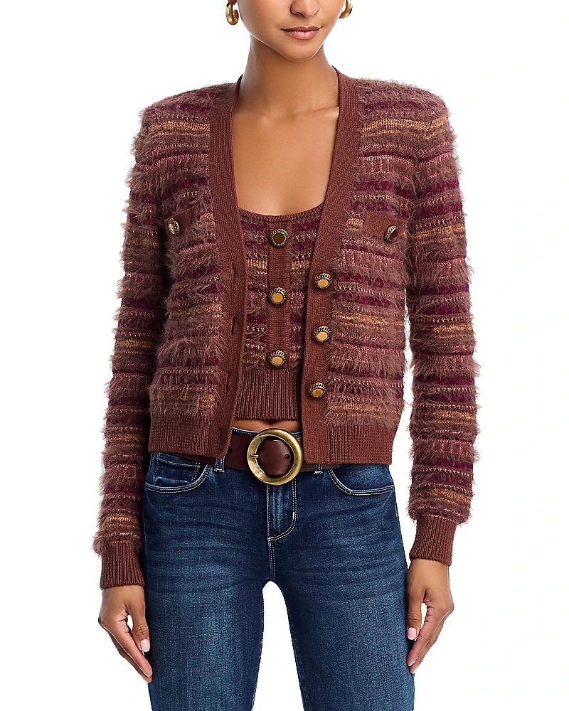 L'Agence Ariadne Mixed Stitch Cardigan