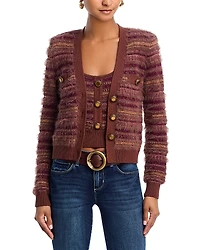 L'Agence Ariadne Mixed Stitch Cardigan