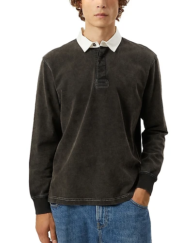 Corridor Contrast Collar Long Sleeve Polo
