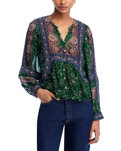 Sea Melba Printed Long Sleeve Top