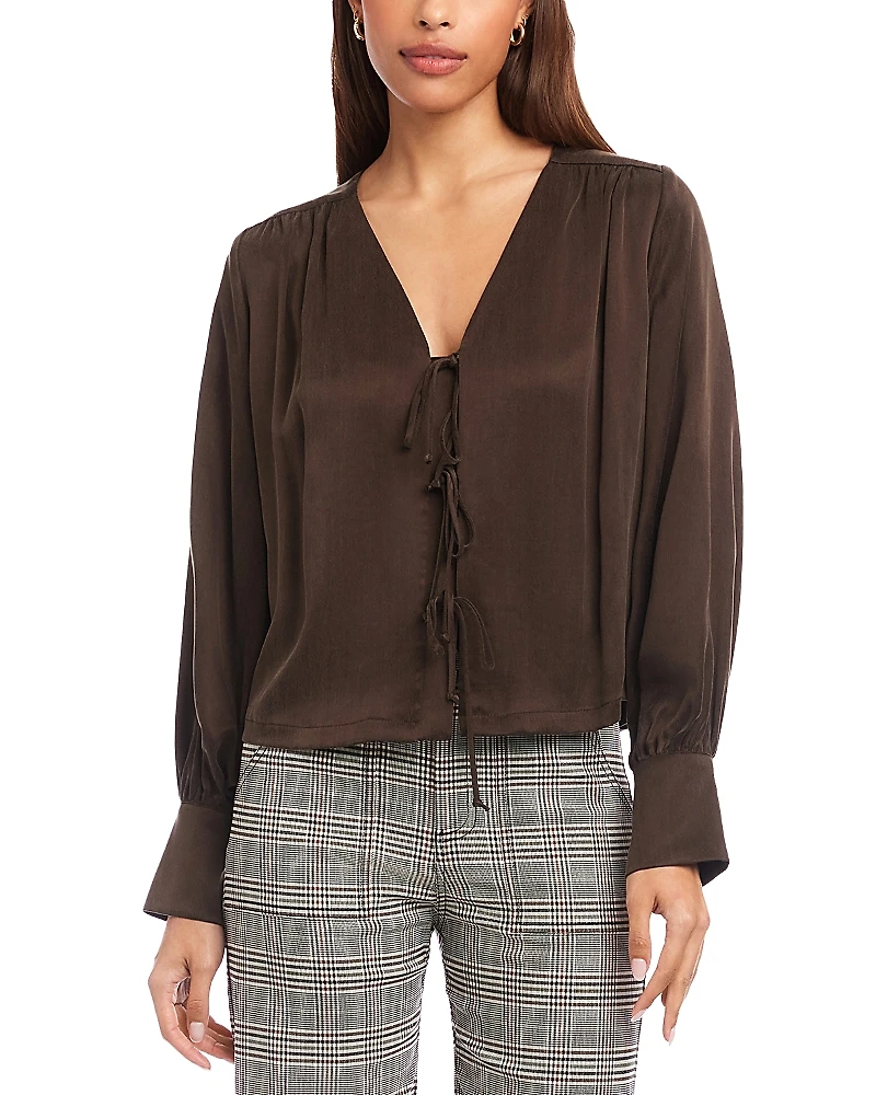 Fifteen Twenty Kayla Tie Front Blouse
