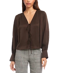 Fifteen Twenty Kayla Tie Front Blouse