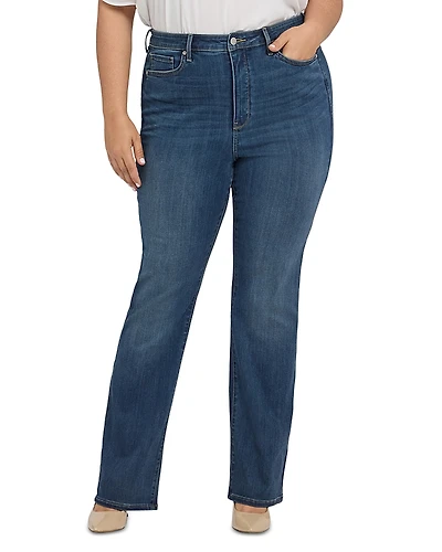 Nydj Plus Barbara High Rise Flare Leg Jeans