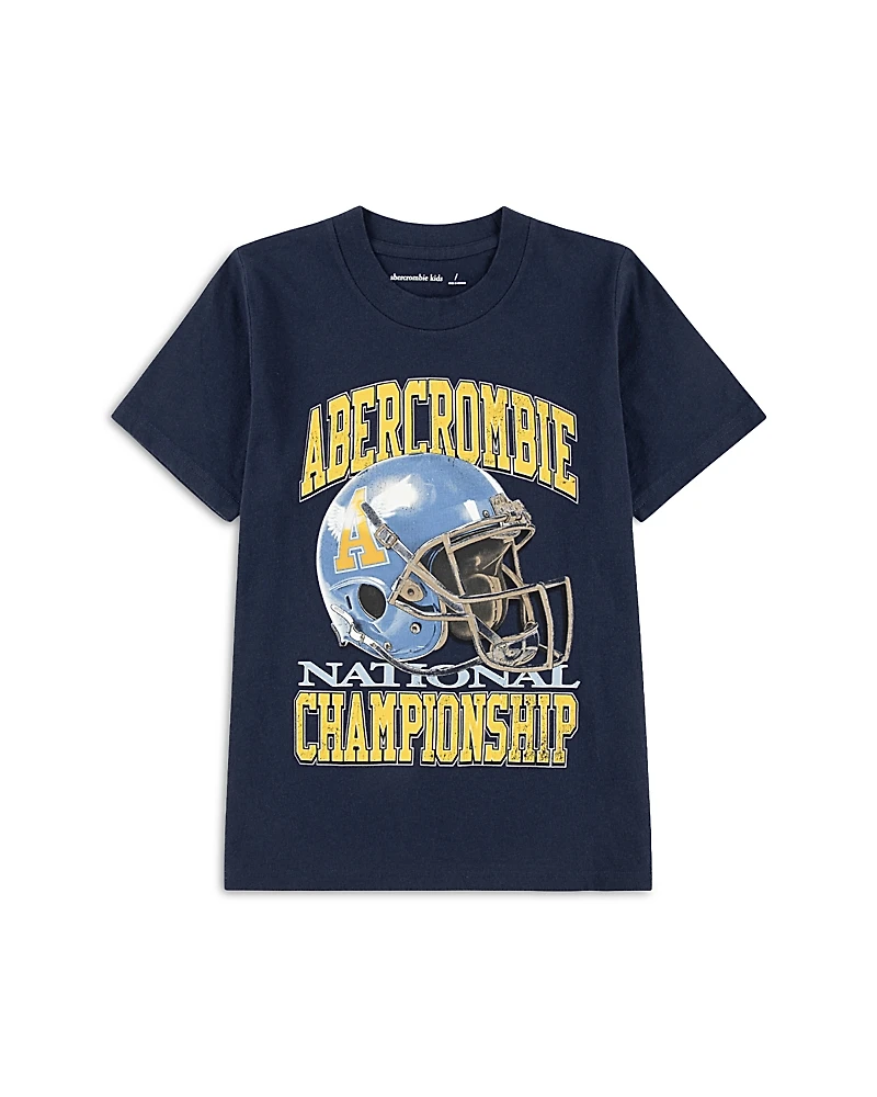 abercrombie kids Boys' Championship Football Graphic Logo Tee - Little Kid, Big Kid