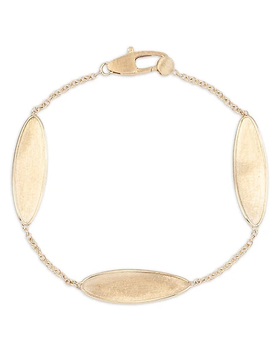 Marco Bicego 18K Yellow Gold Lunaria Twist Textured Disc Station Bracelet