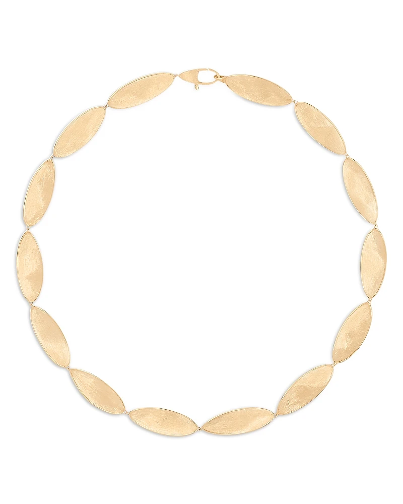 Marco Bicego 18K Yellow Gold Lunaria Twist Textured Link Collar Necklace, 17.75