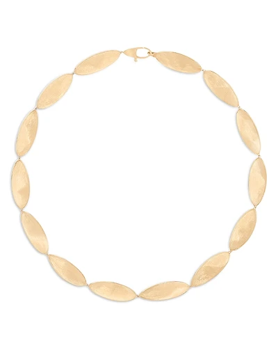Marco Bicego 18K Yellow Gold Lunaria Twist Textured Link Collar Necklace, 17.75