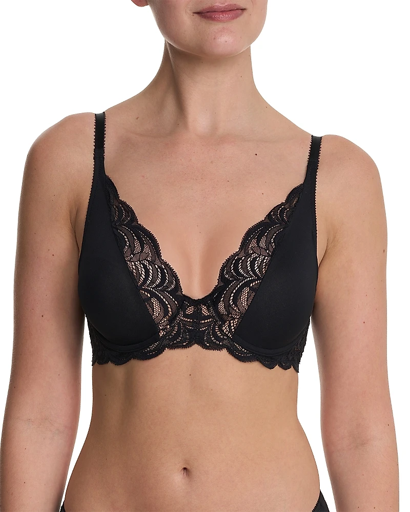 Natori Persuasion Lace Convertible Plunge T-Shirt Bra