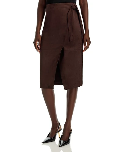 The Danica Faux Suede Skirt