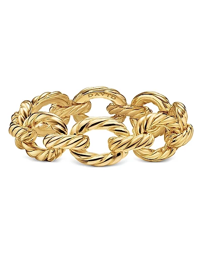 Sculpted Cable Oval Link Bracelet