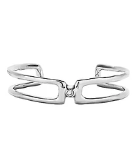 UNOde50 Double Sterling Bracelet with White Topaz