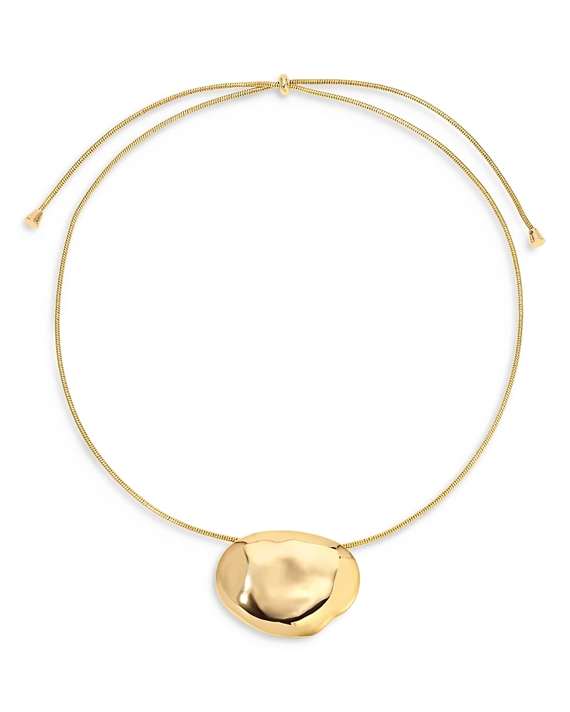 Ettika Molten Metal Adjustable Pendant Necklace