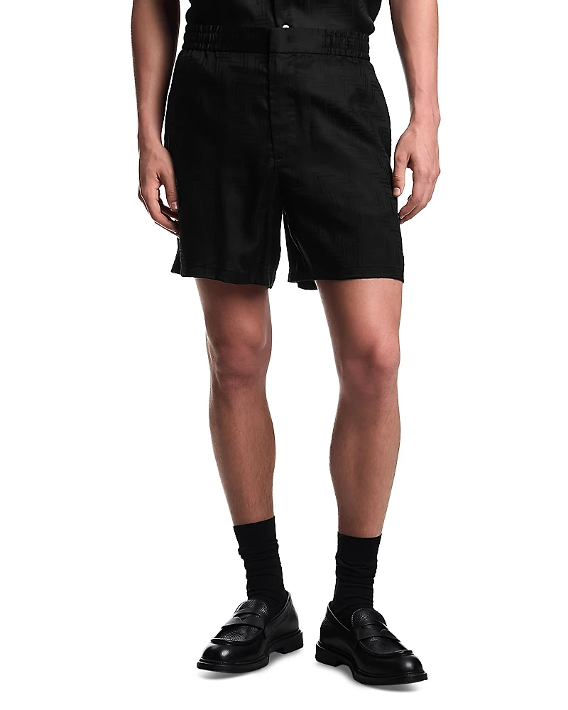 Emporio Armani Zig Zag Jacquard Motif Bermuda Shorts