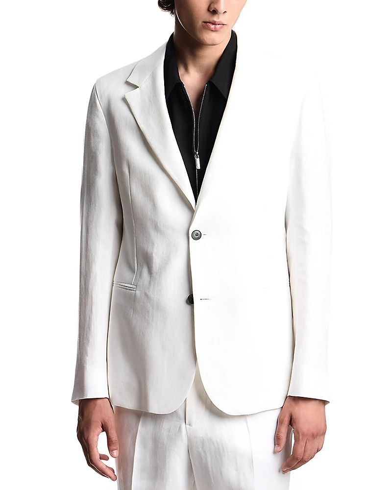 Emporio Armani Pure Linen Single Breasted Regular Fit Blazer