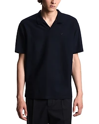 Emporio Armani Icon Open Collar Wool Polo Shirt