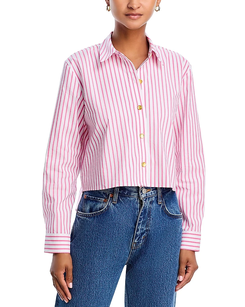 L'Agence Cosette Crop Shirt