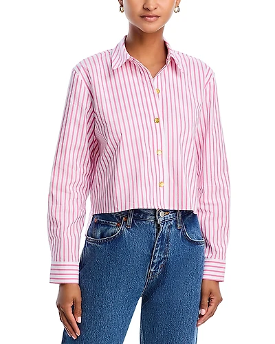 L'Agence Cosette Crop Shirt