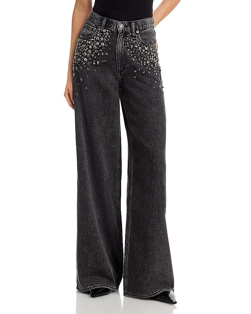 rag & bone Sofie High Rise Full Wide Leg Jeans