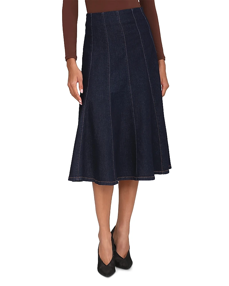 Bagatelle Denim A Line Midi Skirt
