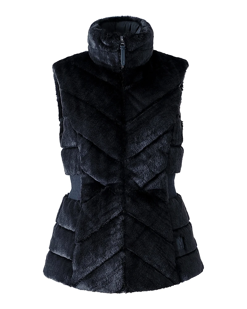 Mackage Twiggy Faux Fur Quilted Down Vest