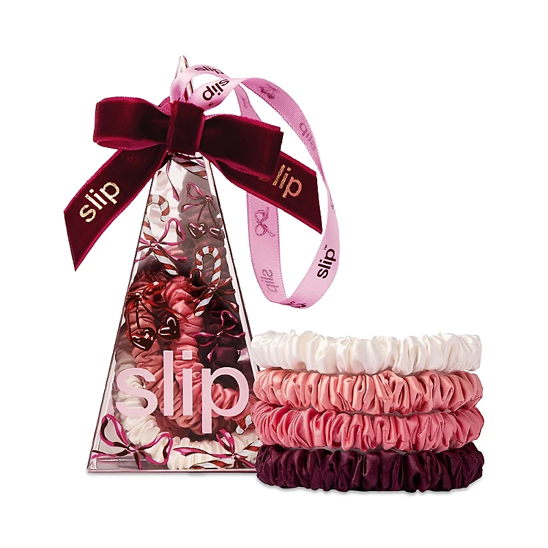 slip Pure Silk Skinny Scrunchie Ornament Gift Set