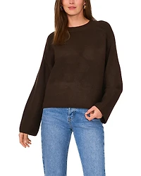 Vince Camuto Raglan Wide Sleeve Crewneck Sweater