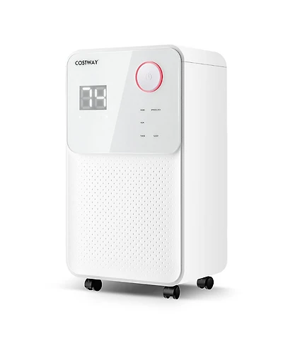 Costway 32 Pints 2000 Sq. Ft Dehumidifier for Home & Basements w/3-Color Digital Display