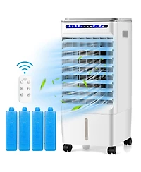 Costway 3-in-1 Evaporative Air Cooler Portable Air Cooling Fan with Fan & Humidifier