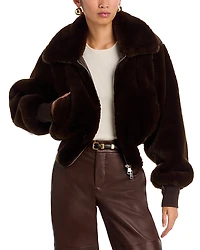Ronny Kobo Clemence Faux Fur Jacket