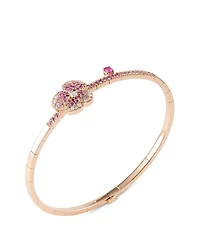 Miseno Jewelry 18K Rose Gold Ischia Bracelet with Diamonds & Pink Sapphires