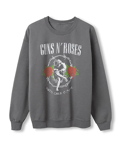 Junk Food Clothing Unisex Guns N' Roses Sweet Child O' Mine Flea Market Fleece Sweatshirts