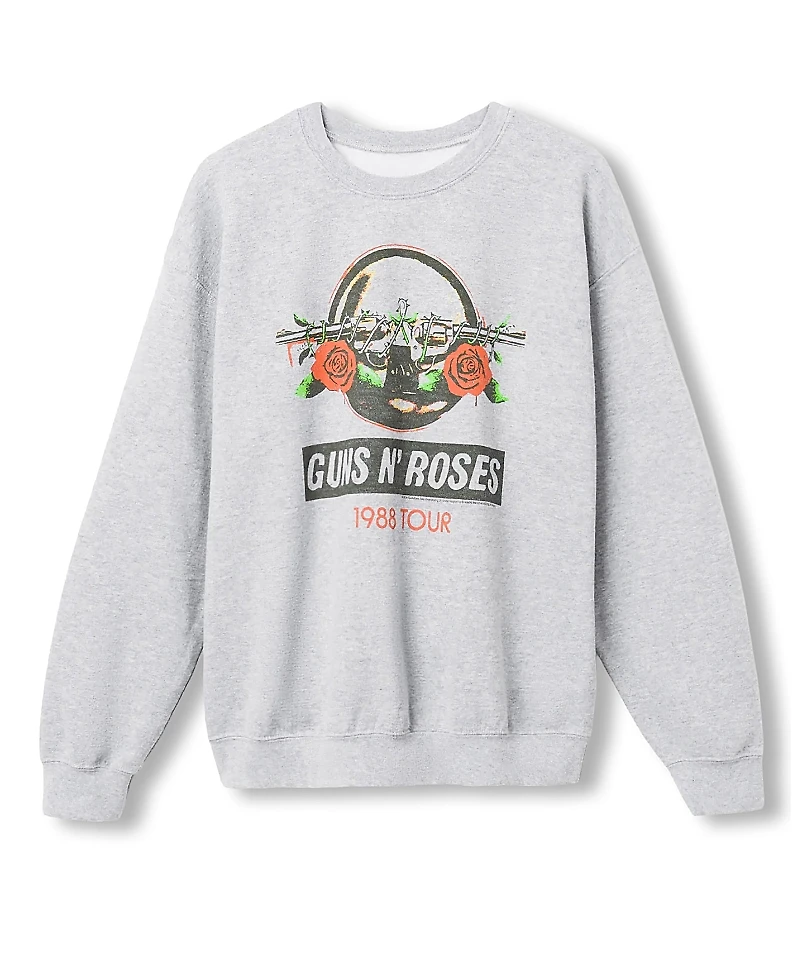 Junk Food Clothing Men's Guns N' Roses 1988 Tour Flea Market Fleece Sweatshirts