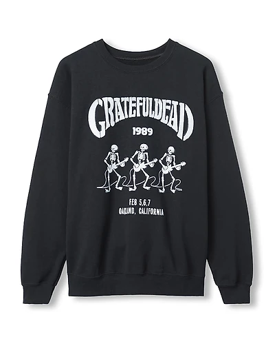 Junk Food Clothing Unisex Grateful Dead 1989 Flea Market Fleece Sweatshirt